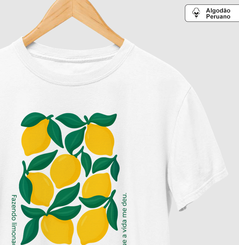 Camiseta Algodão Peruano - Limonada da Vida 