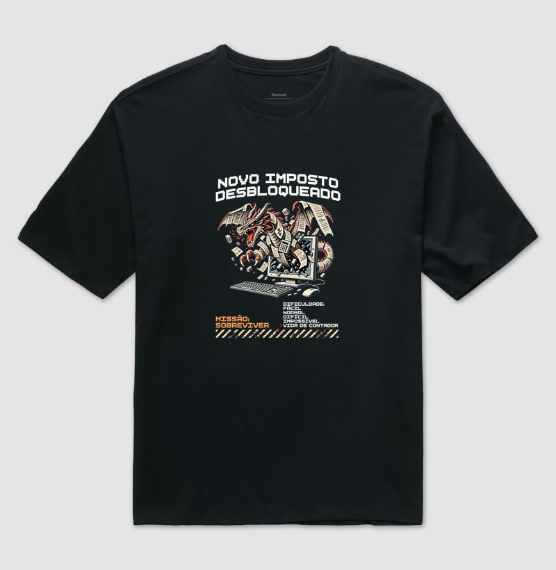 NOVO IMPOSTO DESBLOQUEADO - Camiseta Oversized