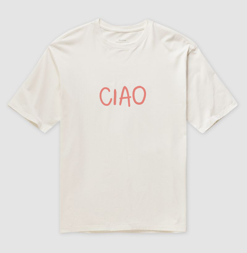 Camiseta Oversized Ciao 