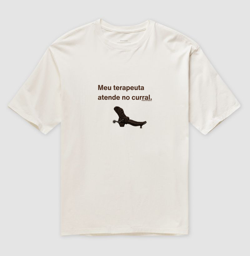 Meu terapeuta atende no curral. (LC)