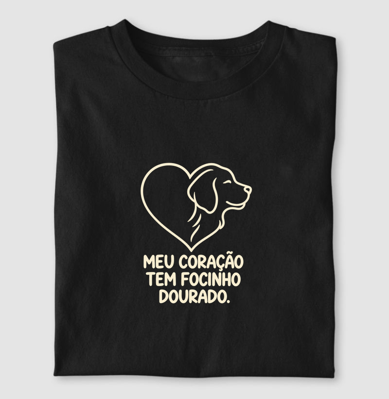 Meu coração tem focinho dourado.