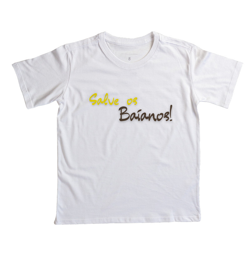 Baiano - Saudação 1 - Camiseta Infantil Branca