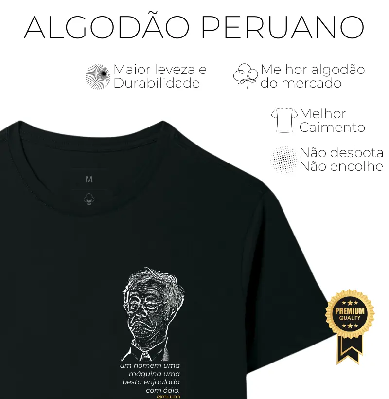 Satoshi Um homem, uma máquina  - Tecido Premium