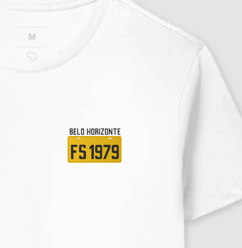 Placa Amarela FS 1979 BELO HORIZONTE - Camiseta