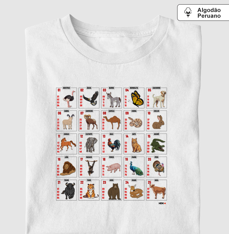 Camiseta Jogo do Bicho