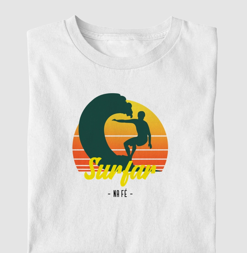 Camiseta Surfar & Fé