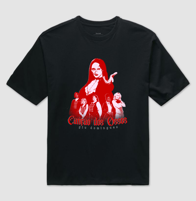 Elenco Canção dos Ossos estampa vermelha (Giu Domingues)