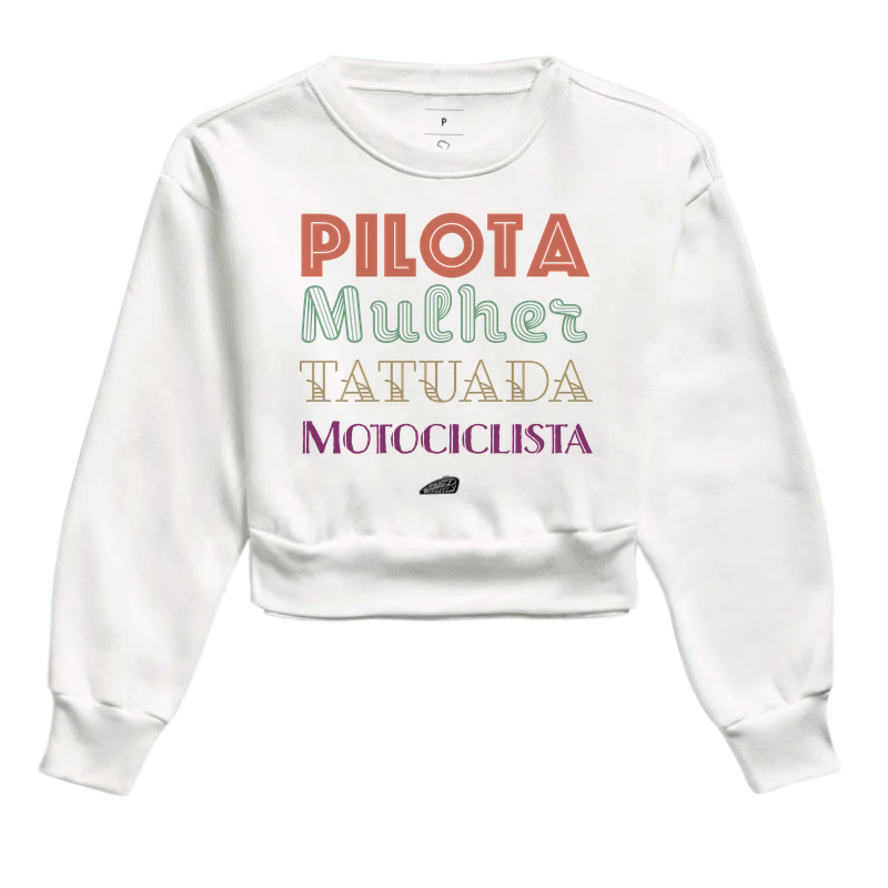 Pilota Mulher Tatuada Motociclista 