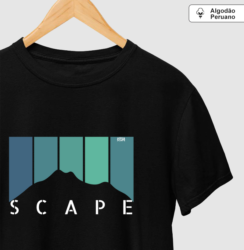 Silhueta Montanha Scape ver. 1 - Algodão Peruano Premium