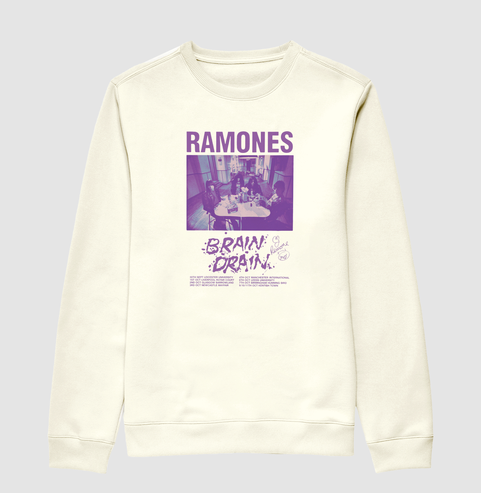 Suéter Moletom  brain drain - Ramones