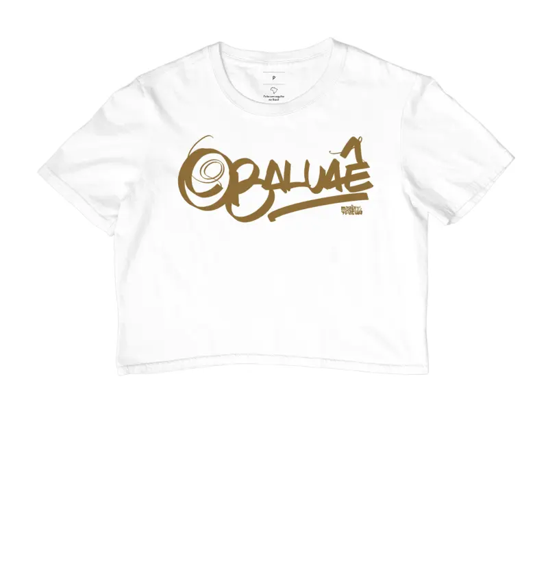 Cropped Obaluaê Straw Colors Maria Patuá