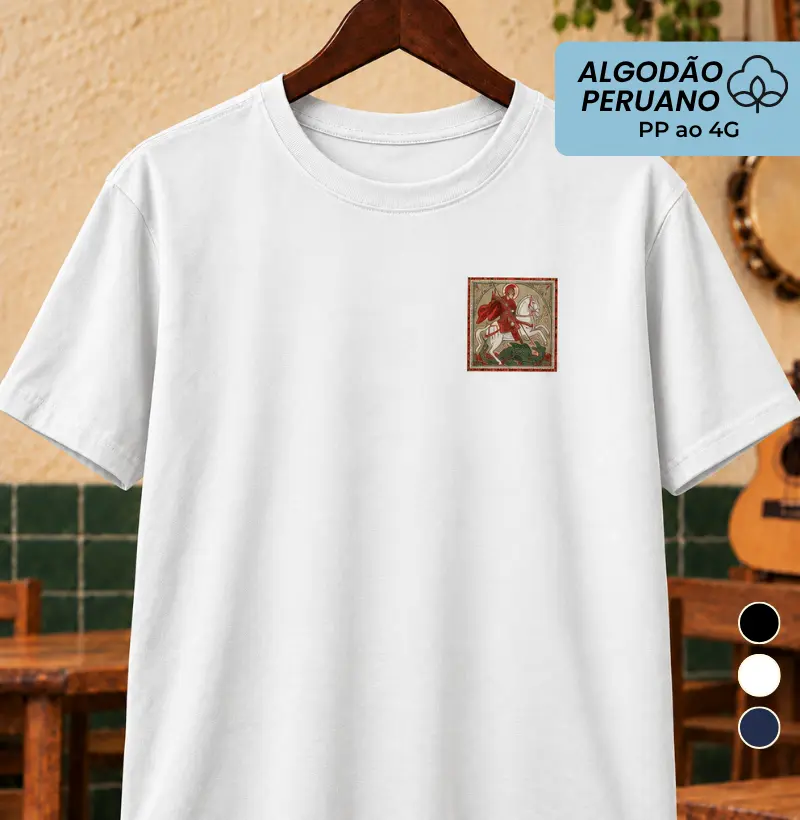 São Jorge Bolso 1 - Camiseta Algodão Peruano