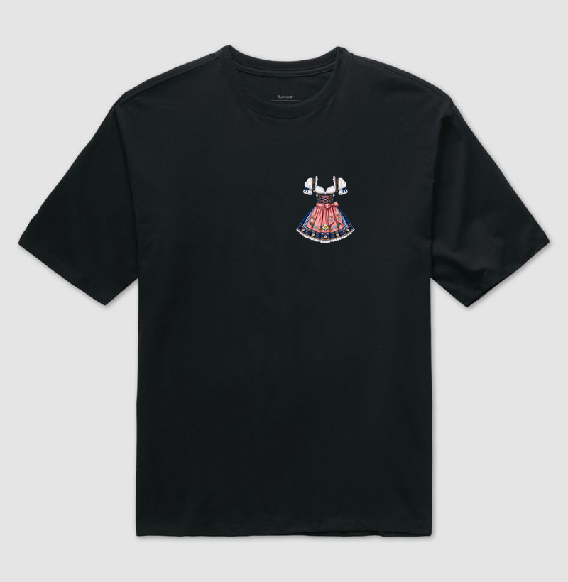 Dirndl Tradicional Mini - Camiseta Oversized