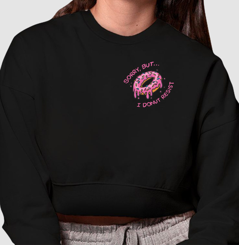Cropped Moletom DONUT resist! 2