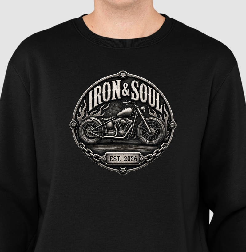 Iron - Iron & Soul - Black - Moletom Suéter