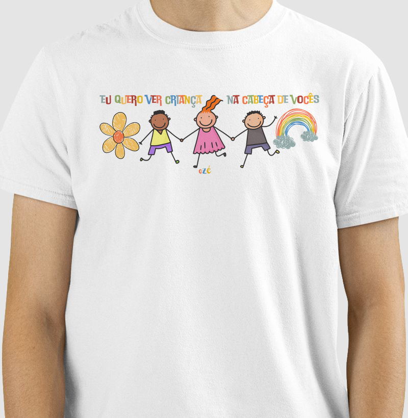 Eu quero ver criança na cabeça de vocês