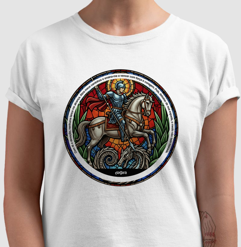 Camiseta Umbanda - Ogum Vitral