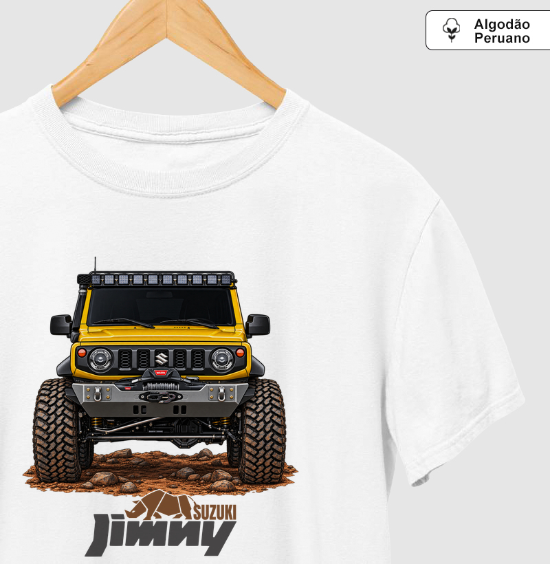 Suzuki Jimny Frontal  - Camiseta Algodão Peruano