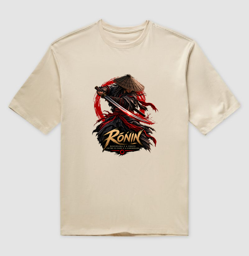 A Essência do Rōnin — Disciplina e Liberdade - Camiseta Oversized