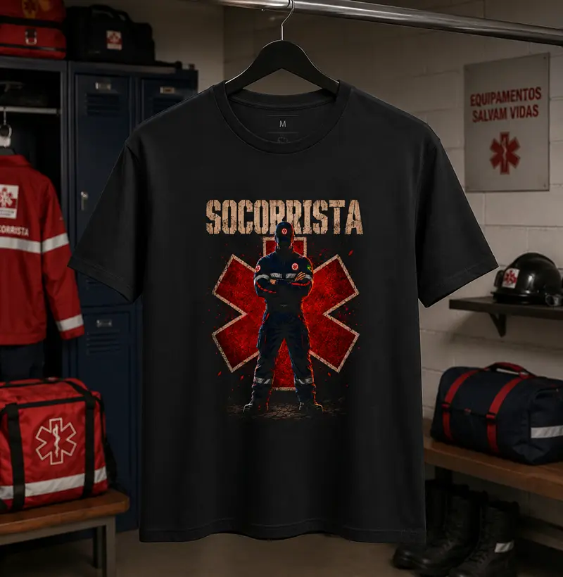Socorrista Hero Homem - Camiseta