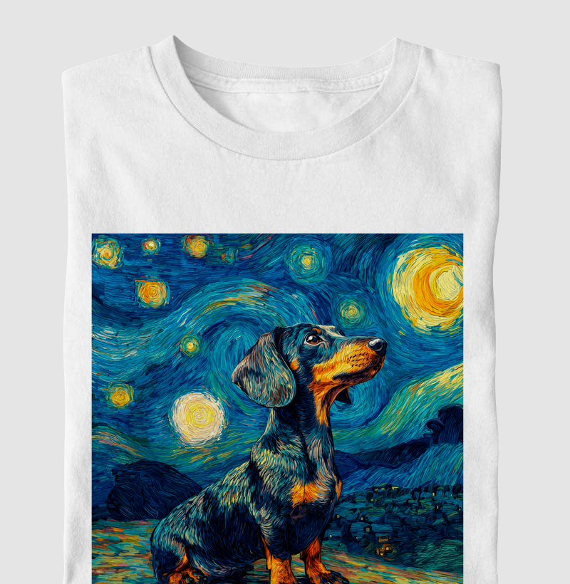 Salsicha Estrelada🌙🐾✨ - Camiseta Infantil