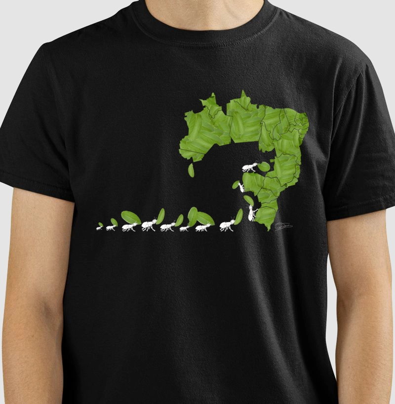 CAMISETA RESERVA.INK MASCULINA E FEMININA ARTE COADA - Reflorestando