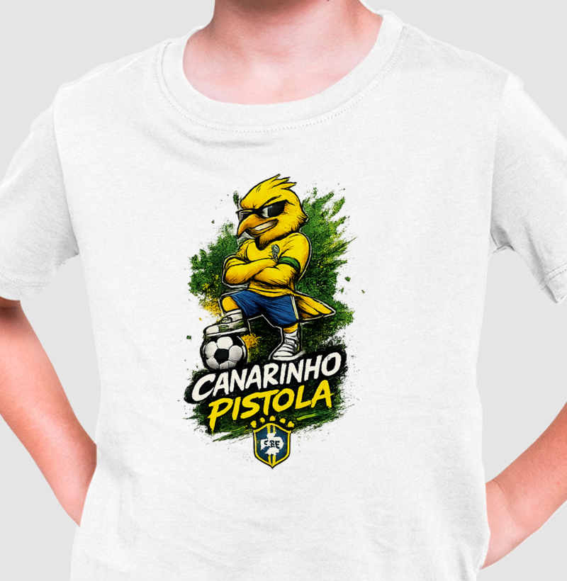 🐤🇧🇷 CANARINHO PISTOLA – A CAMISA DA TORCIDA QUE NÃO PASSA PANO