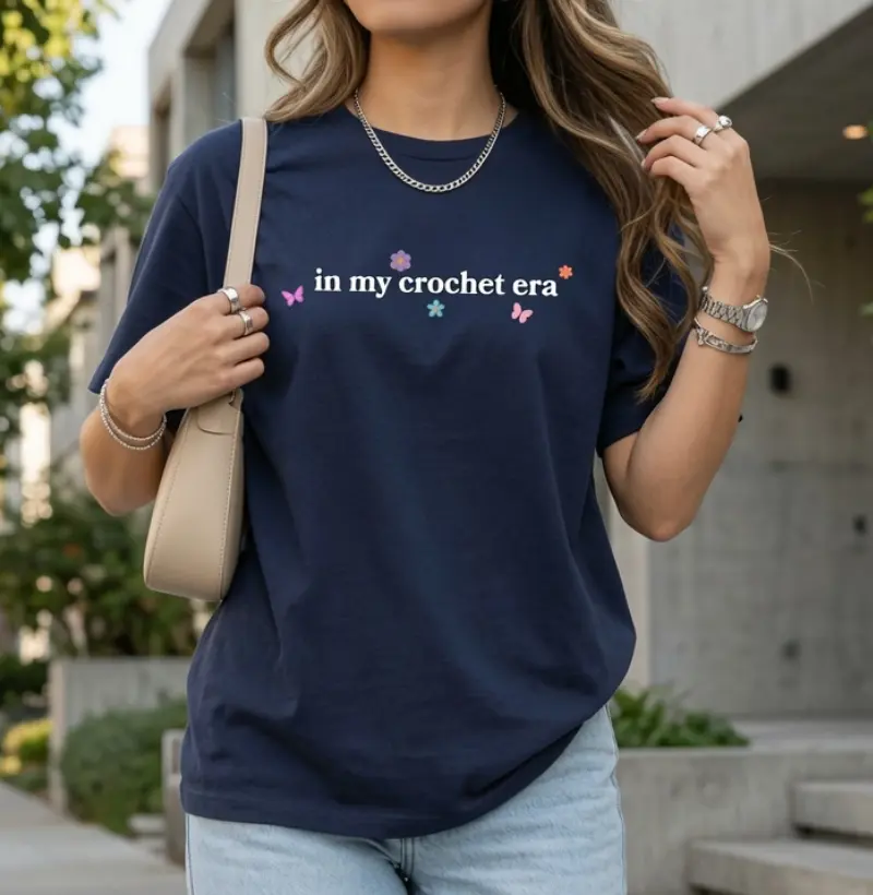 Camiseta In My Crochet Era Aesthetic
