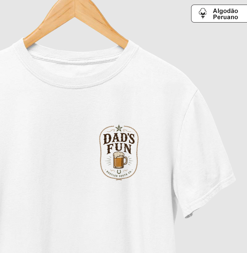 Camiseta Country Dad’s Fun Algodão Peruano Premium