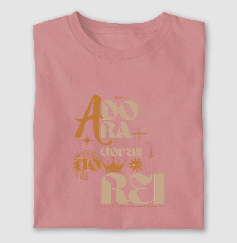 Camiseta Crista Feminina Adoradoras do Rei | Milagre