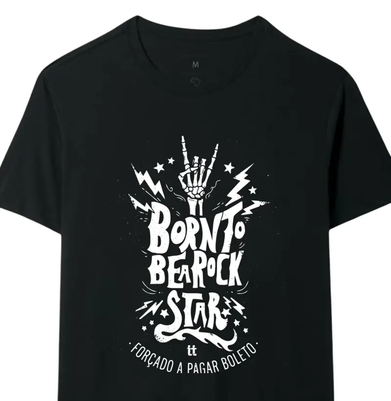 Camiseta Born To Be A Rock Star | Últimas Palavras