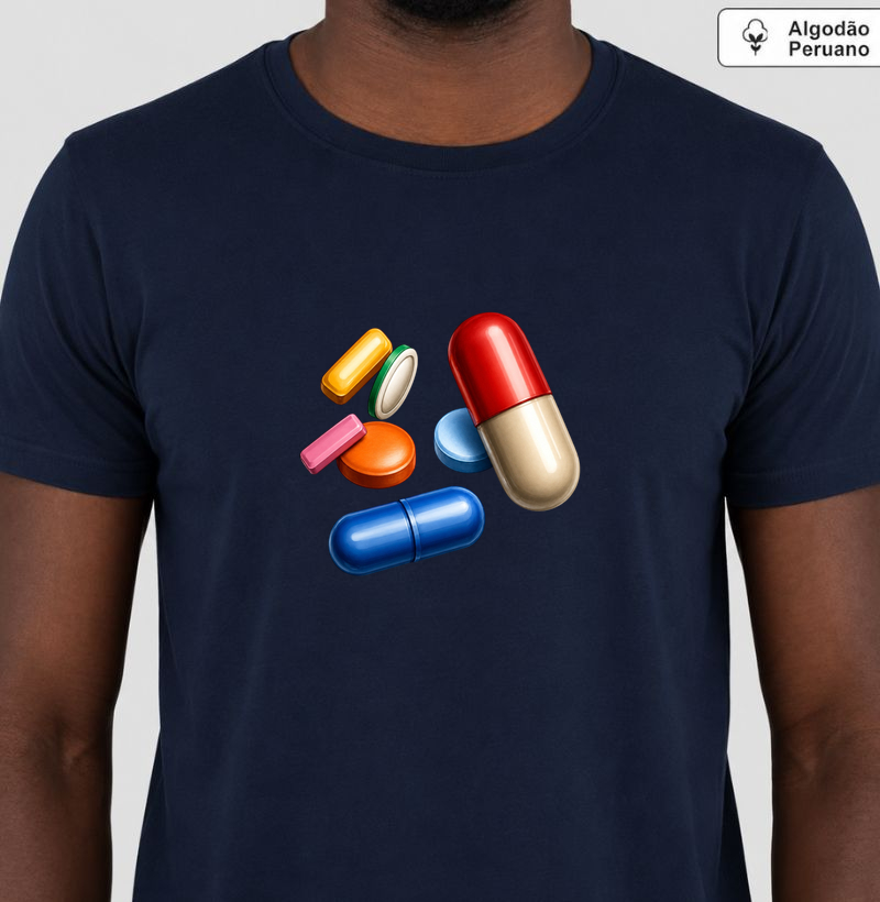 Camiseta Algodão Peruano Remedios 3D