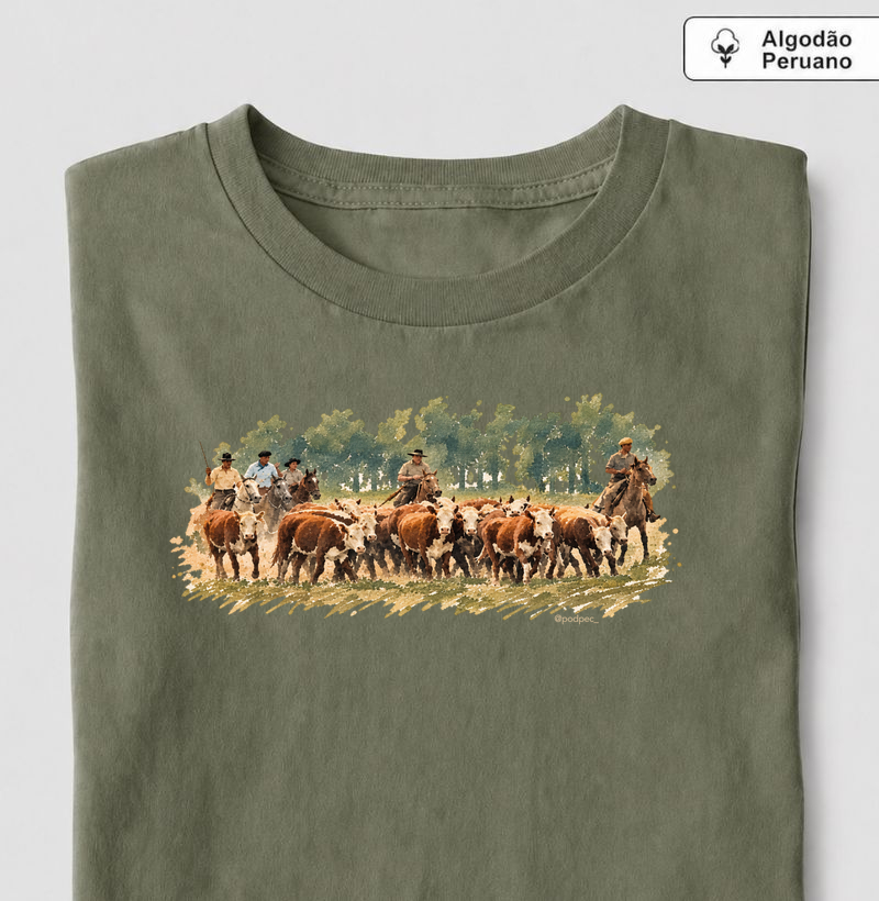 Arreo Entre Paysanos - Camiseta Algodão Peruano