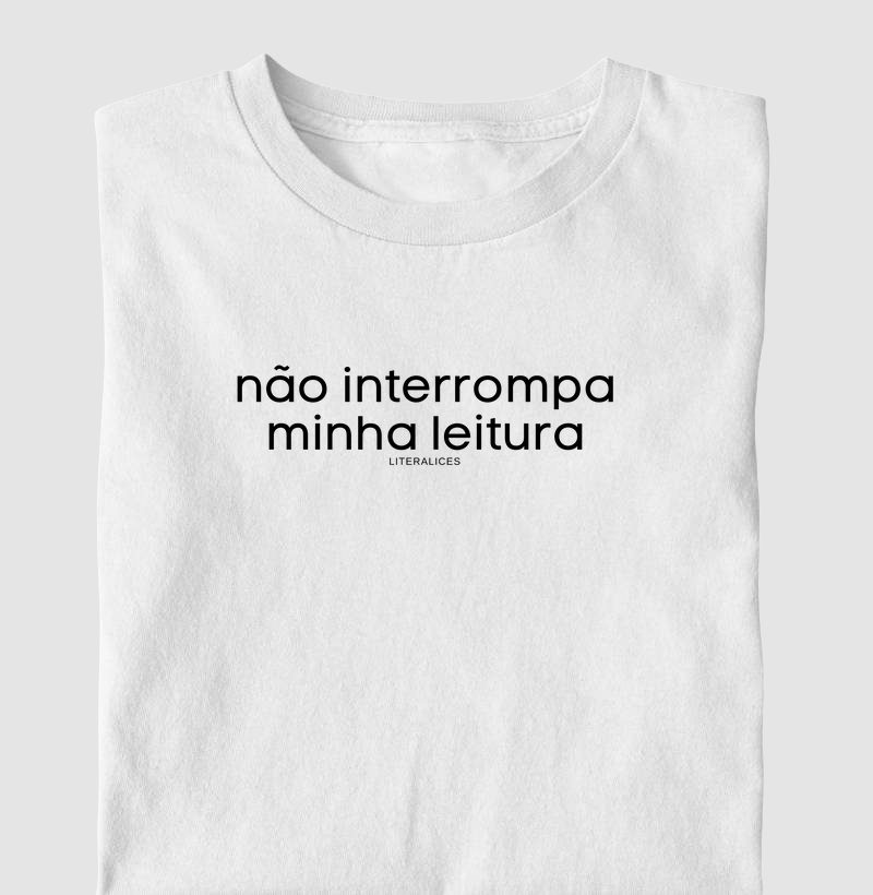 Não interrompa minha leitura