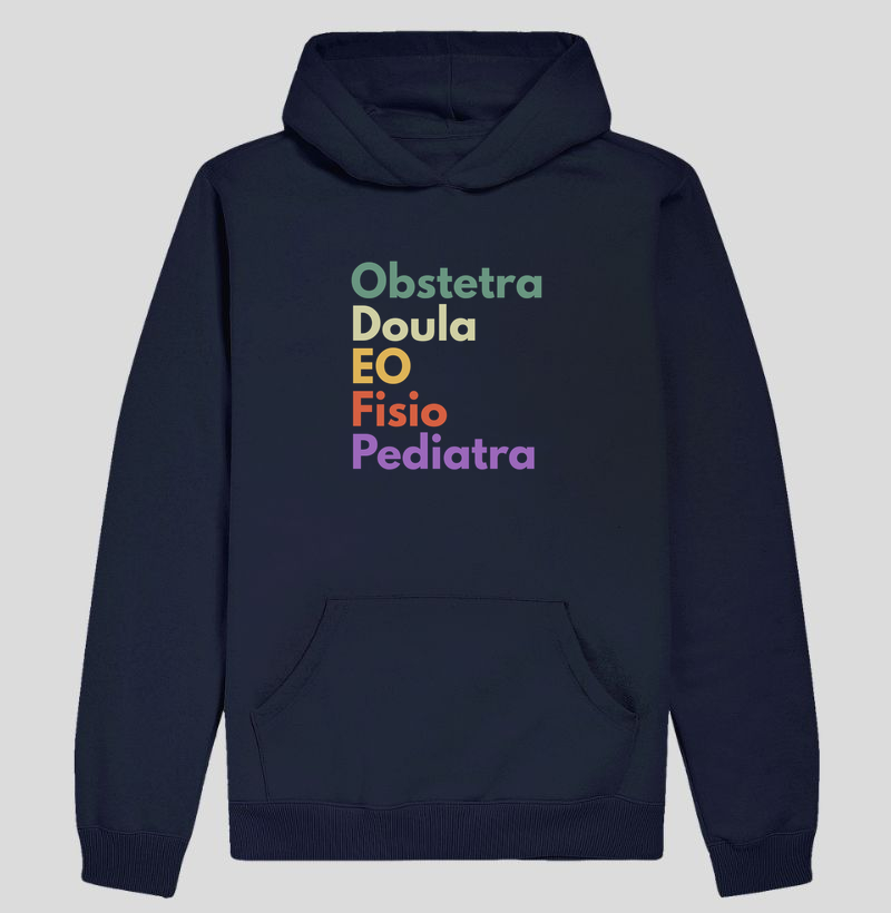 Equipe pró Parto - Eu faço parte dessa entrega - Hoodie Slim