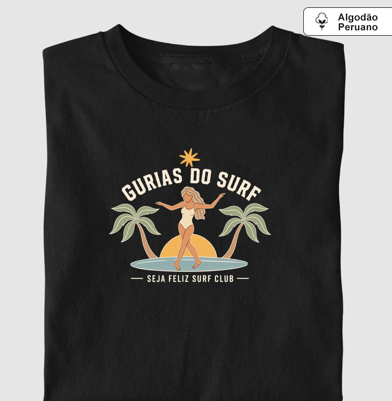 GURIAS DO SURF SF - Camiseta Algodão Peruano