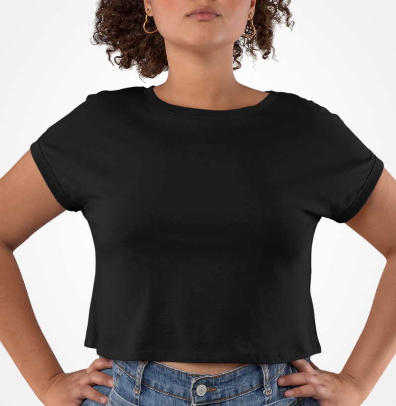 Cropped Preto Básico