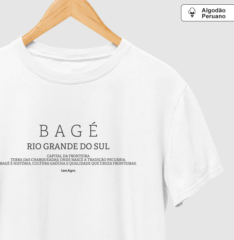 CAMISETA BAGÉ AGRO | ALGODÃO PERUANO