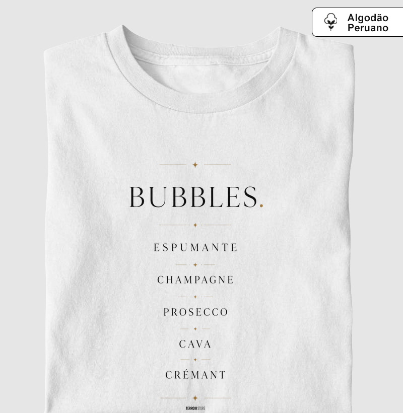 Camiseta Vinho - Bubbles