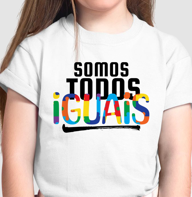 Camiseta Infantil Somos Todos Iguais
