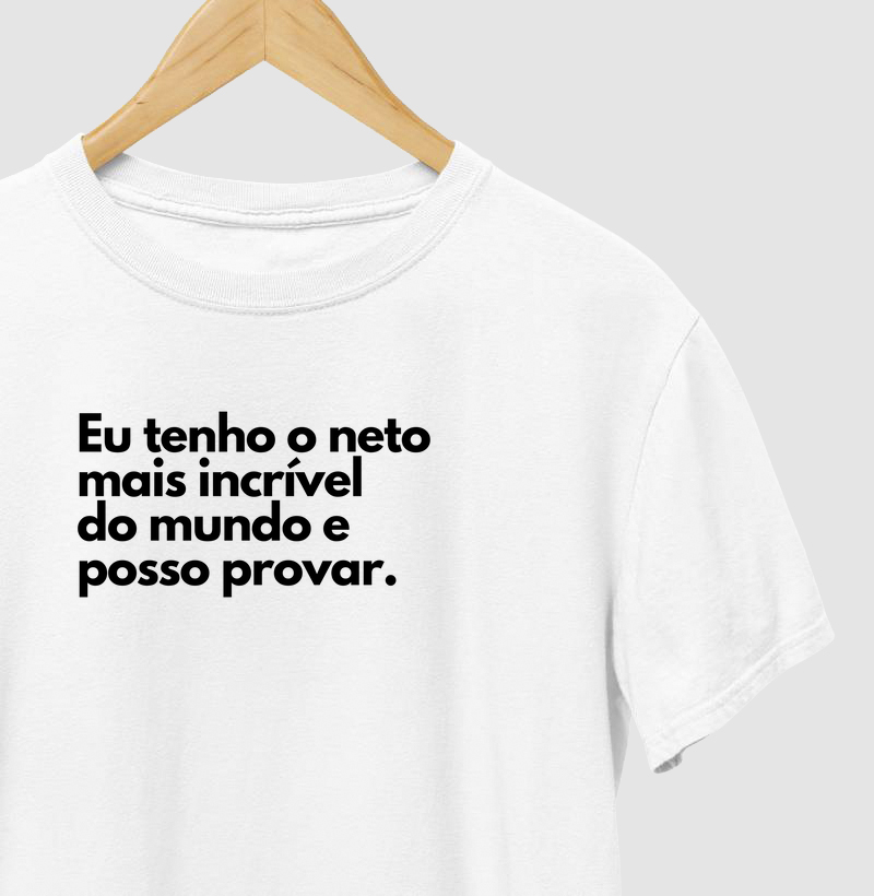 Eu tenho o neto mais incrível do mundo e posso provar. (kit: e posso provar)