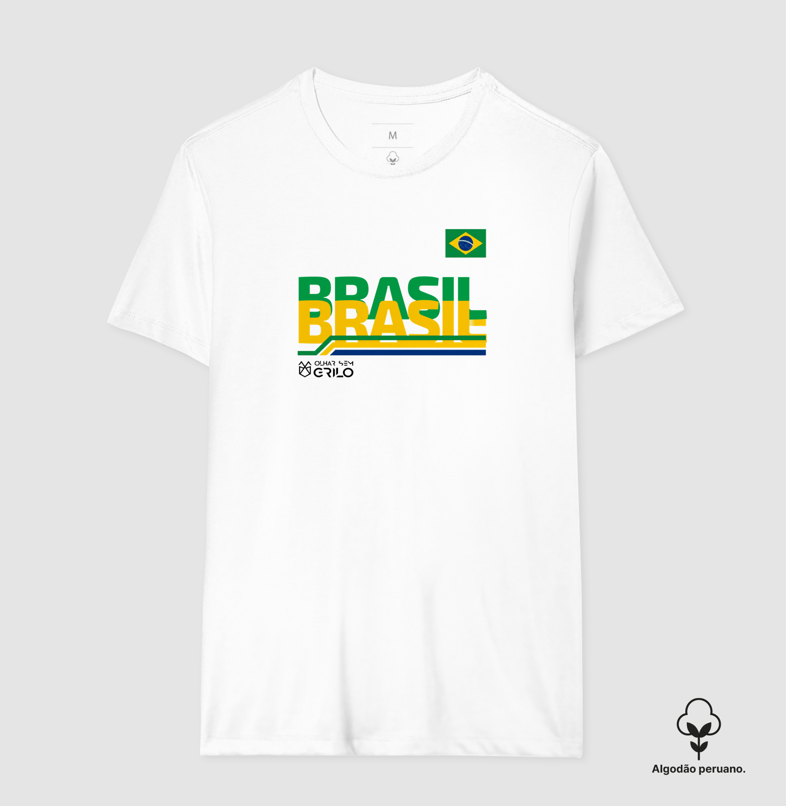 Camiseta Algodão Peruano - Brasil