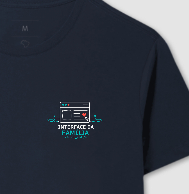 Camiseta Interface da Família — Estampa de Bolso