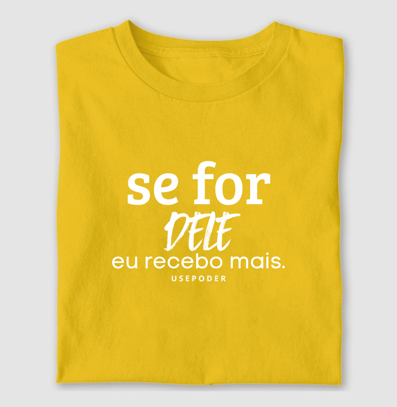 Se for DELE, recebo mais