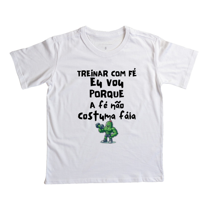 Treinar com fé eu vou porque a fé não costuma fáia