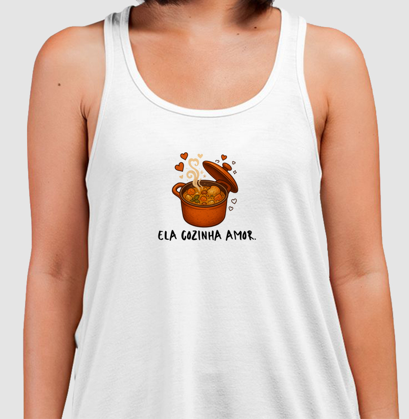 Ela cozinha amor