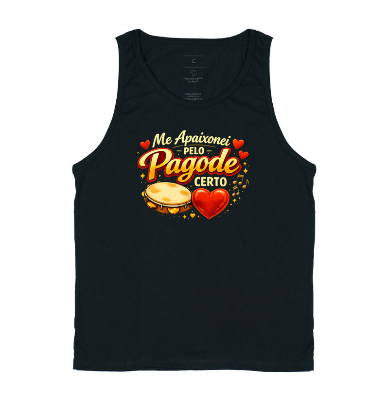 camiseta me apaixonei pelo pagode certo