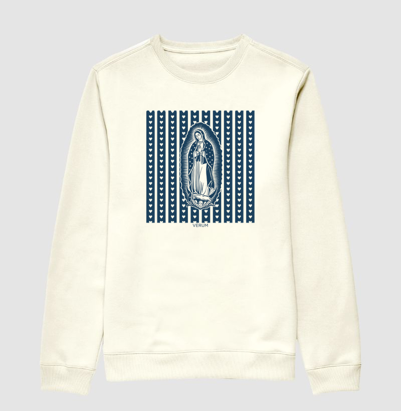 Guadalupe Heart - suéter de moletom - moda católica tradicional
