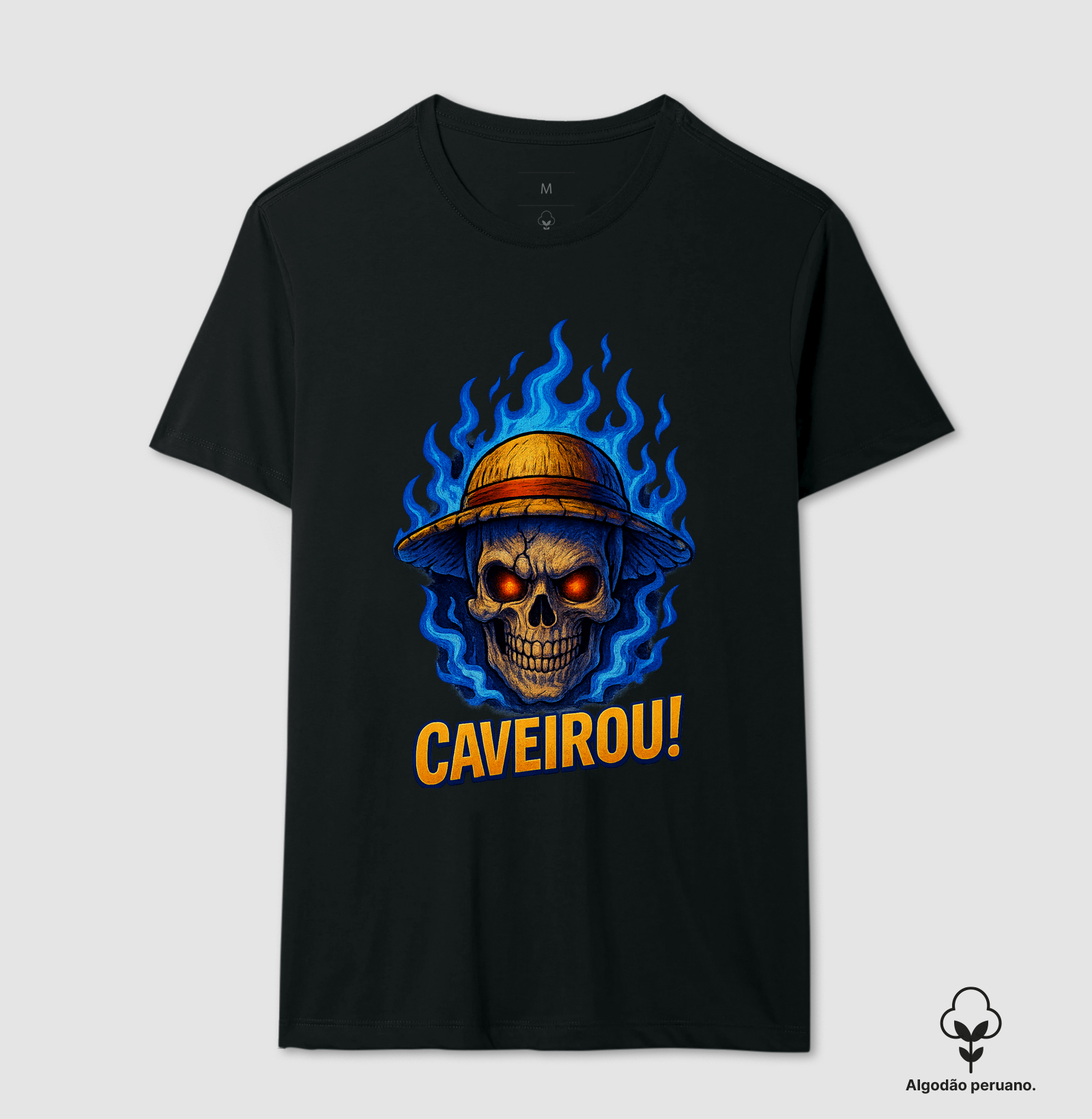 Blue Flame Pirate Skull