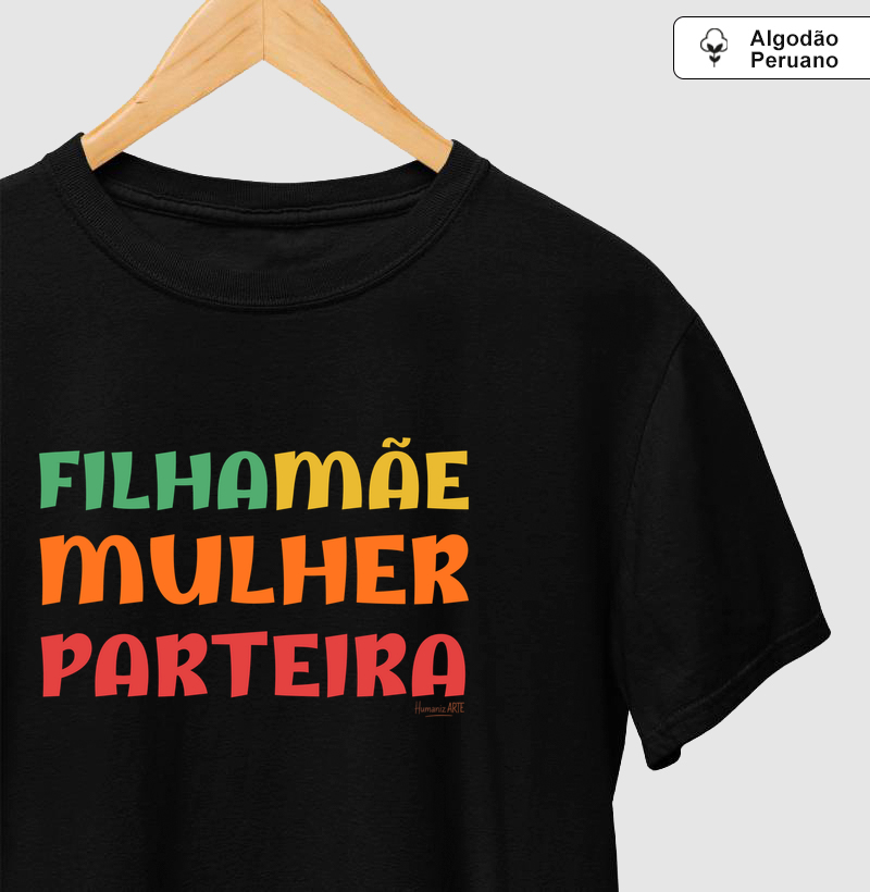 Filha Mãe Mulher Parteira Algodão Peruano